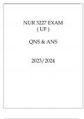 NUR 3227 EXAM ( UF ) QNS & ANS 20232024 MEDICATION SAFETY