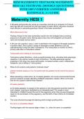 HESI MATERNITY TEST BANK MATERNITY HESI 1&2 TESTBANK (2019/2023) |QUESTIONS  WITH 100%VERIFIED ANSWERS & RATIONALE, A+ GUIDE.