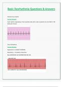 Basic Dysrhythmia Questions & Answers; All Correct & Verified 