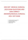 (2023-24)HESI EXIT MEDICAL SURGICAL  EXAM QUESTIONS AND 100% C0RRECT ANSWERS/MEDICAL SURGICAL HESI EXIT EXAM (A+ GRADE)