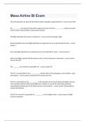 Mesa Airline BI Exam(question n answers)rated A+ 2023/2024