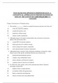 TEST BANK FOR APPLIED PATHOPHYSIOLOGY A CONCEPTUAL APPROACH TO THEMECHANISMS OF  DISEASE 3RD EDITION BY CARIE BRAUN ISBN 978- 1496335869