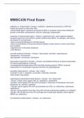 MMSC438 Final Exam Questions with correct Answers