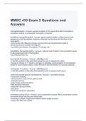 MMSC 433 Exam 2 Questions and Answers (Graded A)