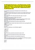 PLTW Digital Electronics - Final Review Set 1, PLTW Digital Electronics - Final Review Set 2, PLTW Digital Electronics - Final Review Set 3, Digital Electronics - PLTW Review Test