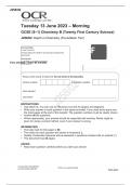 OCR GCSE Chemistry B Paper 2 Foundation Tier (Twenty First Century Science) -J258/02