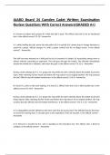 IAABO Board 34 Camden Cadet Written Examination Review Questions With Correct Answers(GRADED A+)