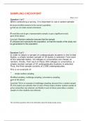 MAT 202 SAMPLING CHECKPOINT QUIZ (Straighterline)