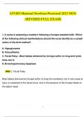 ATI RN MATERNAL NEWBORN PROCTORED 2023 EXAM WITH NGN QUESTIONS AND ANSWERS (5 SETS OF DIFFERENT VERSIONS OF ATI RN MATERNAL NEWBORN EXAMS) WITH RATIONALES BUNDLED TOGETHER (VERIFIED REVISED FULL EXAMS)