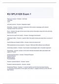 SPLH 620 Exam Bundle (Graded A)