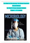 TEST BANK For Microbiology: The Human Experience (Second Edition) By: John W. Foster; Zarrintaj Aliabadi; Chapter 1 - 27 Complete (Verified by Experts)