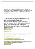 ATI DOSAGE CALCULATION PN ADULT MEDICAL SURGICAL PROCTORED ASSESSMENT 3.1 COMPLETE 30 QUESTIONS AND CORRECT ANSWERS|ALREADY GRADED A+