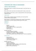 IEB BUSINESS TEAM WORK AND CONFLICT MANAGEMENT NOTES