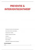 Preventie en Interventie verslag + theoretische onderbouwing