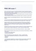 PSIO 305 exam 1 with complete solutions