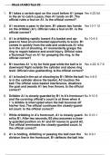 Mock IAABO Test #2 Questions and Answers (Graded A)