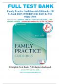 Test Bank For Family Practice Guidelines 6th Edition by Jill C. Cash; Cheryl A. Glass; ‎Jenny Mullen