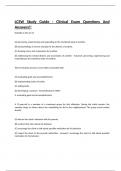  LCSW Study Guide - Clinical Exam Questions And Answers!!