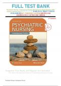 FULL TEST BANK Psychiatric Nursing: Contemporary Practice (6th Edition by Boyd) Questions With Answers (Answers key)