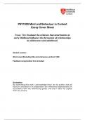 Evaluate the evidence that attachments in early childhood influence the formation of relationships in adolescence and adulthood