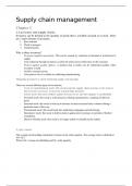 Summary international supply chain management 2