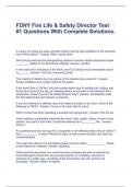 FDNY Fire Life & Safety Director Test #1 Questions With Complete Solutions.