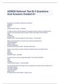 ASREB National Test B-3 Questions And Answers Graded A+