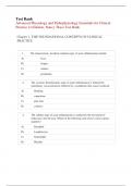 Test Bank Advanced Physiology and Pathophysiology Essentials for Clinical Practice 1st Edition, Nancy Tkacs Test Bank      QUESTIONS WITH ANSWER KEY AT THE END OF EVERY CHAPTER