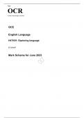 OCR A Level English Language H470/01 JUNE 2023 MARK SCHEME: Exploring language