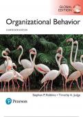 ORGANIZATIONAL BEHAVIOR 18TH EDITION GLOBAL EDITION Stephen P. Robbins –San Diego State University Timothy A. Judge –The Ohio State University