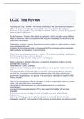 LCDC Test Review 2024 Questions and Answers (Graded A)