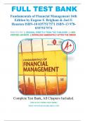 Test Bank - Fundamentals of Financial Management, 16th Edition by Eugene F. Brigham