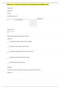 BIO201 Topic 2 Chemistry for Anatomy and Physiology Students (GRADED A) Quiz 2023/ 2024 NEW!!! QUESTIONS AND VERIFIED ANSWERS| 100% CORRECT