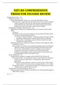 VATI RN COMPREHENSIVE PREDICTOR FOCUSED REVIEW