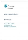 Edexcel A level physics Paper 2 Mark Scheme June 2023