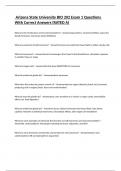  Arizona State University BIO 202 Exam 1 Questions With Correct Answers (RATED A)