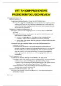 VATI RN COMPREHENSIVE PREDICTOR FOCUSED REVIEW