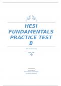 HESI Fundamentals Nursing Practice Test B(2023-24)