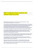   QBO Certification Exam questions and answers latest top score.