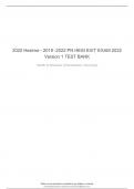 2020 Hesirne - 2019 -2022 PN HESI EXIT EXAM 2022 Version 1 TEST BANK