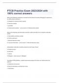 PTCB Practice Exam 2023/2024 with 100% correct answers