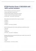  PTCB Practice Exam 2 2023/2024 with 100% correct answers