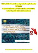 TEST BANK For Pharmacology for the Primary Care Provider 4th Edition by Authors: Marilyn Edmunds and Maren Mayhew| Verified Chapter's 1 - 73 | Complete