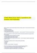 VTNE PRACTICE TEST 2 questions and answers well illustrated