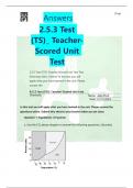 Answers 2.5.3 Test  (TS)_ Teacher- Scored Unit  Test 2.5.3 Test (TST): Teacher-Scored Unit Test Test  Chemistry Sem 2 Name: In this test you will  apply what you have learned in the unit. Please  answer the   8.5.3 ľest (ľSľ): ľeacheí-Scoíed Unit ľest