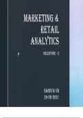 MARKETING & RETAIL ANALYTICS MILESTONE - 2