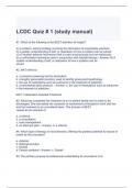 LCDC Quiz # 1 (study manual) with complete solutions