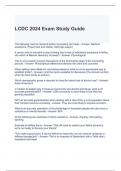 LCDC 2024 Exam Study Guide Questions and Answers