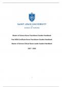 Master of Science Nurse Practitioner Student Handbook