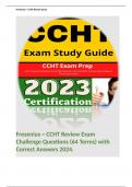 Fresenius ~ CCHT/ CCHT Dialysis exam 2020 / CCHT Practice Test  & Several More. 